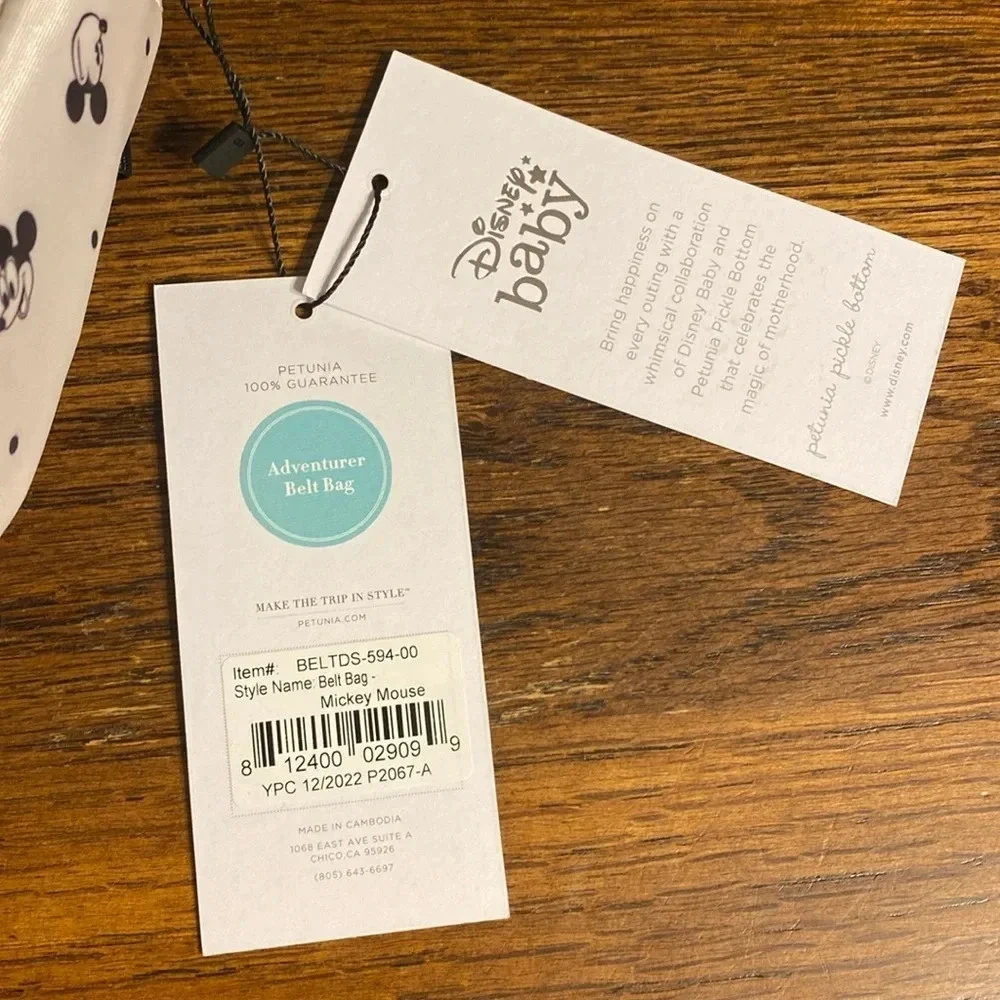 Petunia Pickle Bottom Mickey Mouse Convertible Belt Bag - Picture 7 of 8